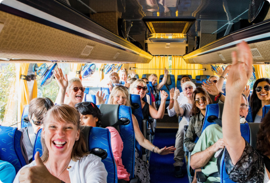 People on a bus
